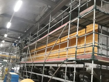 Obra de remodelação na Fábrica de Água da Guia 