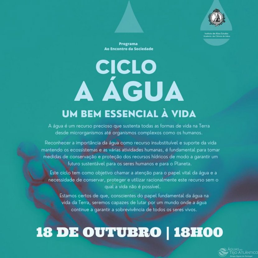 “Água e Saúde” dia 18 de outubro