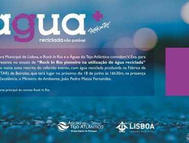 Rock In Rio pioneiro na utilização de água reciclada 